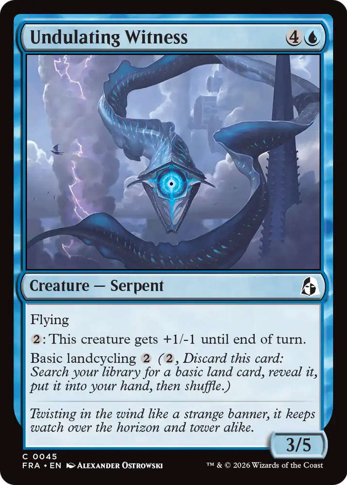Undulating Witness [Reality Fracture] Magic: The Gathering