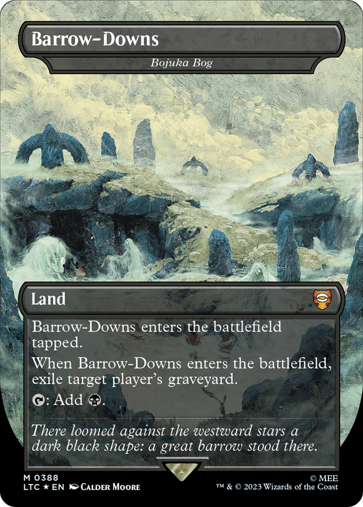 Barrow-Downs - Bojuka Bog (Surge Foil Realms and Relics) [The Lord of the Rings: Tales of Middle-Earth Commander] Magic: The Gathering
