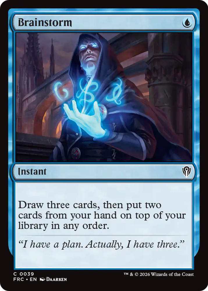 Brainstorm [Reality Fracture Commander] Magic: The Gathering