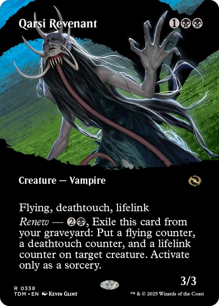 Qarsi Revenant (Borderless) [Tarkir: Dragonstorm] Magic: The Gathering