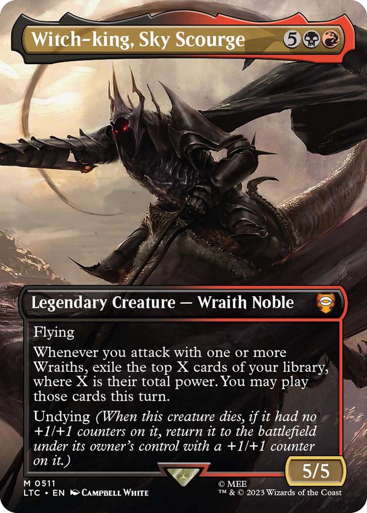 Witch-king, Sky Scourge (Borderless) [The Lord of the Rings: Tales of Middle-Earth Commander] Magic: The Gathering