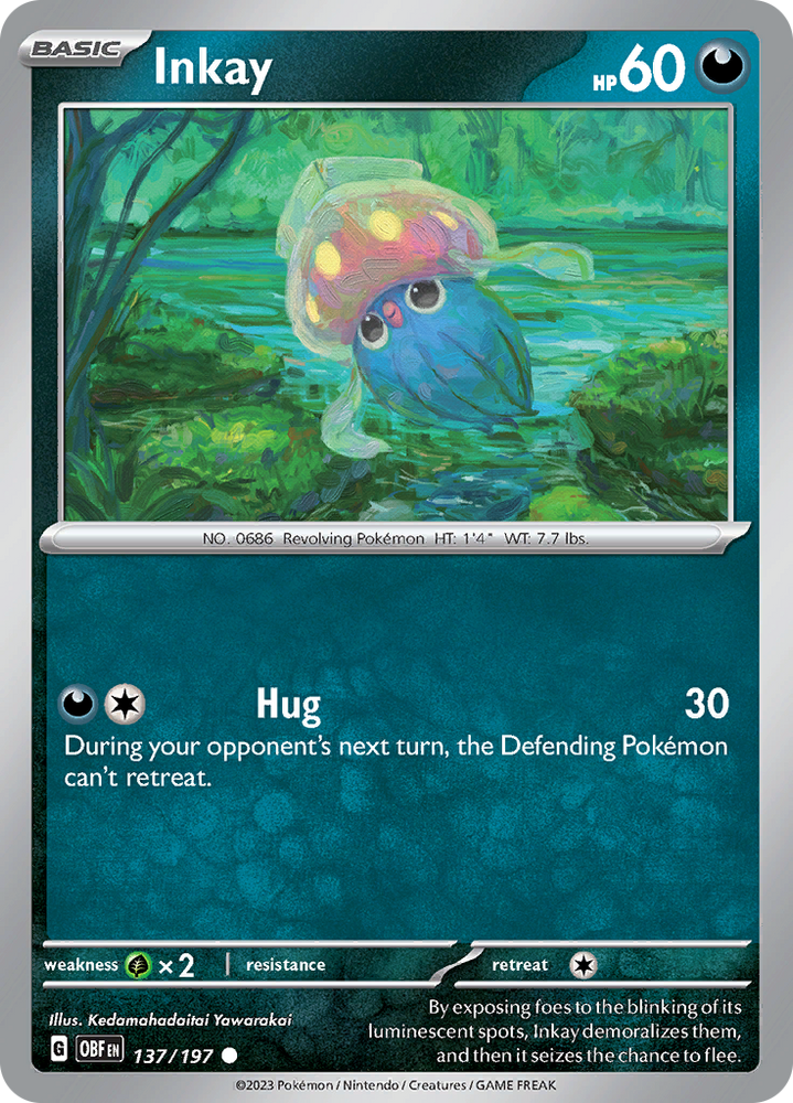 Inkay (137/197) [Scarlet & Violet: Obsidian Flames] Pokémon