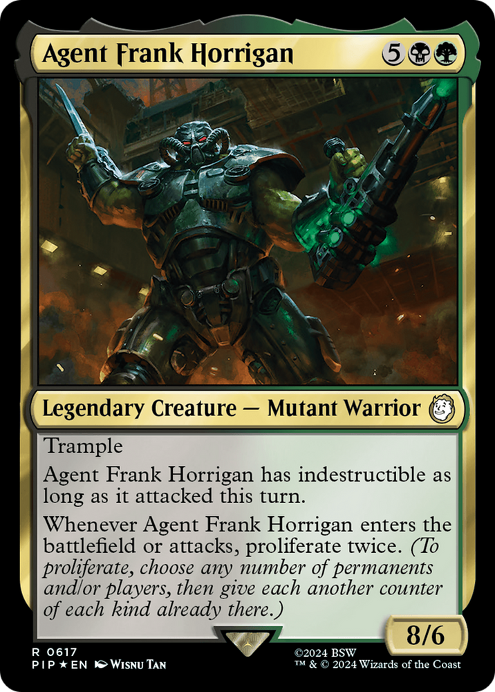 Agent Frank Horrigan (Surge Foil) [Fallout] Magic: The Gathering