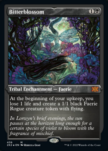 Bitterblossom (Foil Etched) [Double Masters 2022] Magic: The Gathering