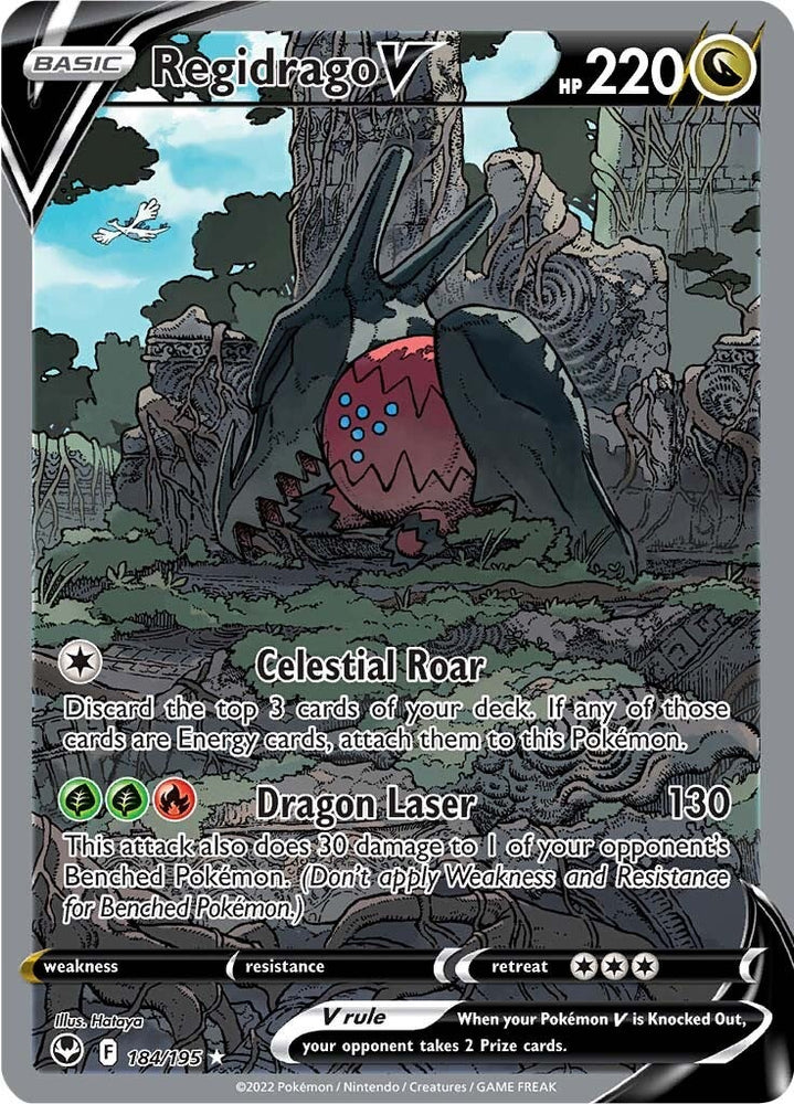Regidrago V (184/195) [Sword & Shield: Silver Tempest] Pokémon