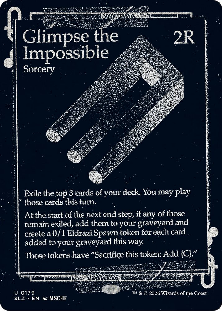 Glimpse the Impossible (0300) [Secret Lair x MSCHF: The Zeta Set] Magic: The Gathering
