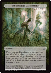 My Crushing Masterstroke (Full Art) [Duskmourn: Archenemy] Magic: The Gathering