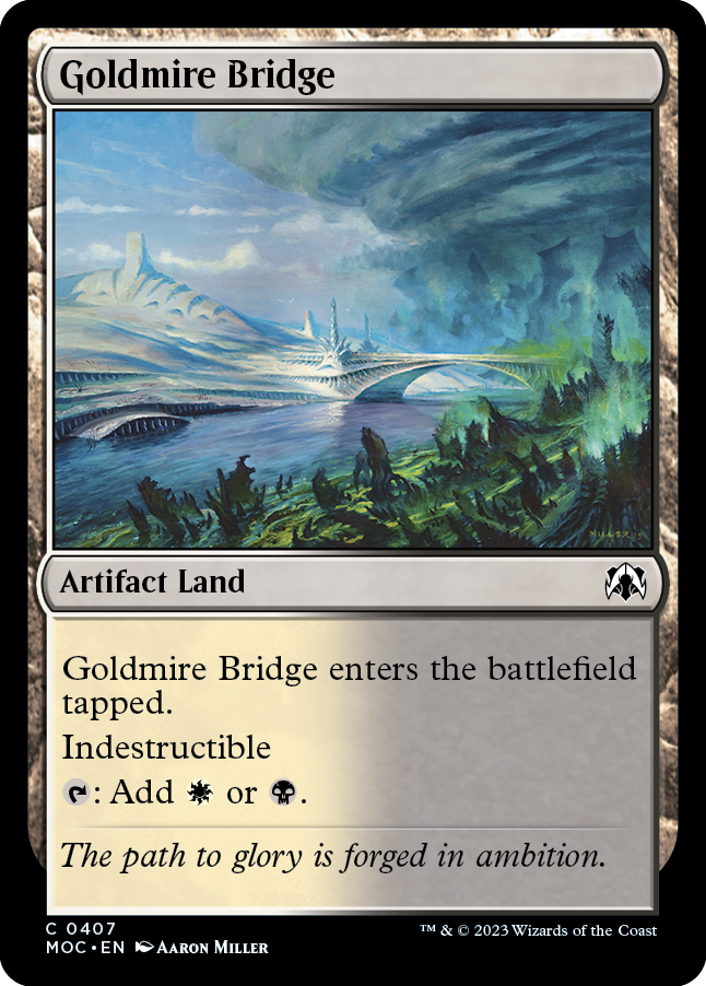 Goldmire Bridge [March of the Machine Commander] Magic: The Gathering
