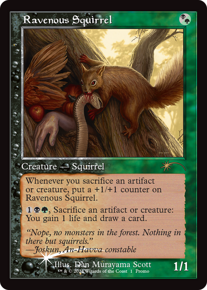 Ravenous Squirrel (Open House) [Wizards Play Network 2024] Magic: The Gathering