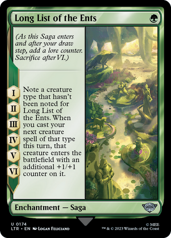 Long List of the Ents [The Lord of the Rings: Tales of Middle-Earth] Magic: The Gathering
