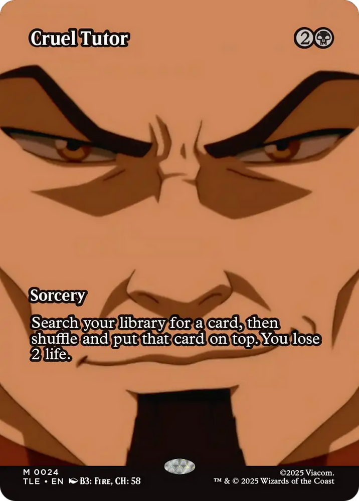 Cruel Tutor (Borderless) [Avatar: The Last Airbender: Eternal-Legal] Magic: The Gathering