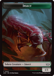 Shapeshifter // Insect (0022) Double-Sided Token [Duskmourn: House of Horror Commander Tokens] Magic: The Gathering