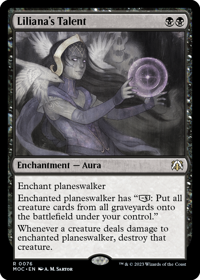 Liliana's Talent [March of the Machine Commander] Magic: The Gathering