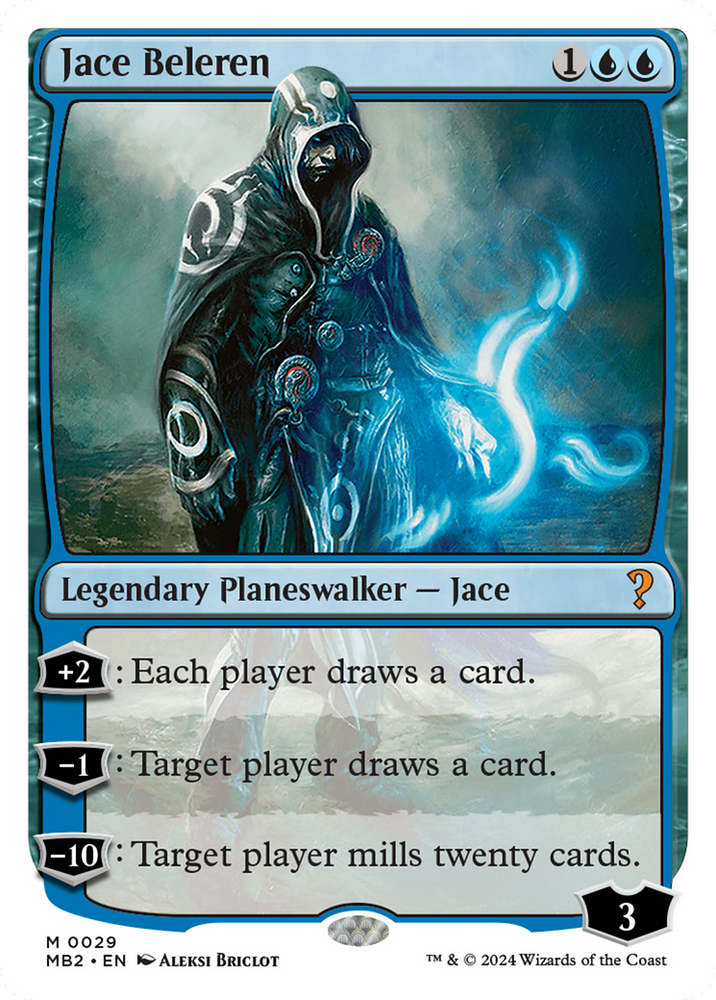 Jace Beleren (White Border) [Mystery Booster 2] Magic: The Gathering