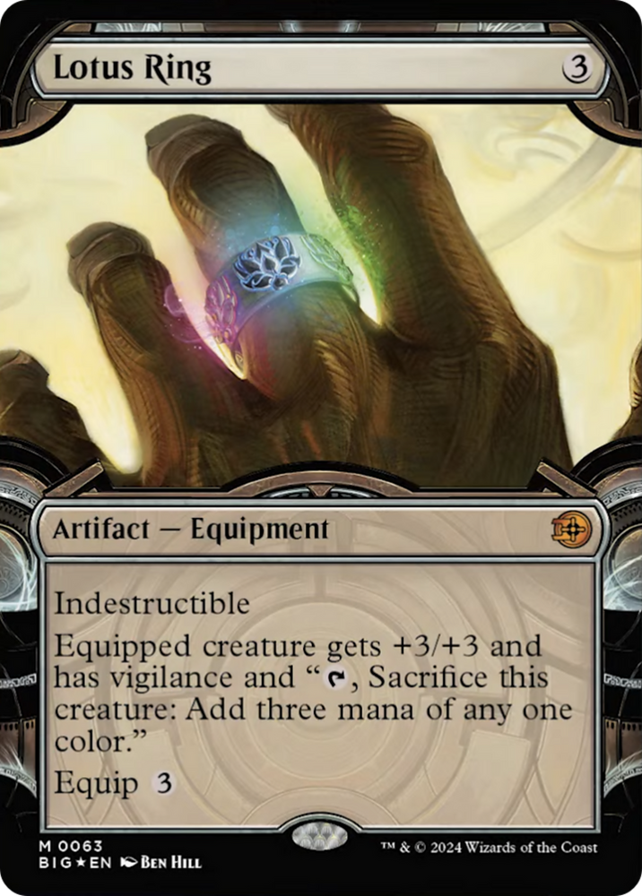 Lotus Ring (Showcase) (Raised Foil) [Outlaws of Thunder Junction: The Big Score] Magic: The Gathering