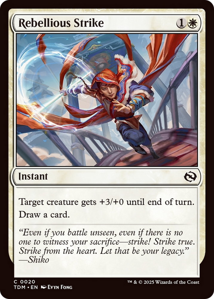 Rebellious Strike [Tarkir: Dragonstorm] Magic: The Gathering