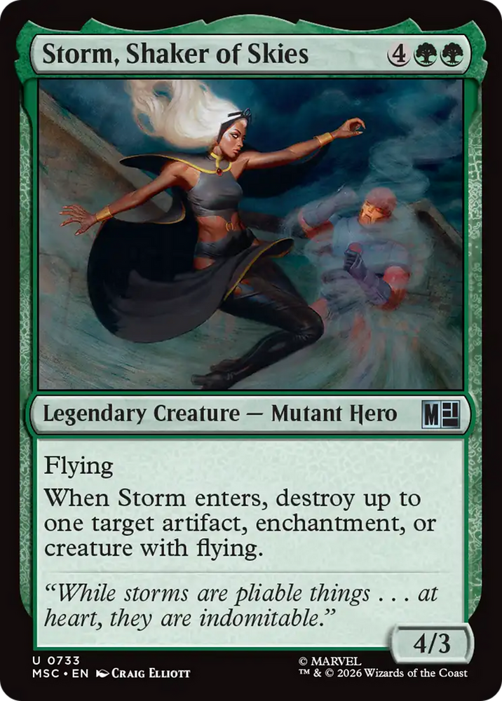 Storm, Shaker of Skies [Marvel Super Heroes Commander] Magic: The Gathering