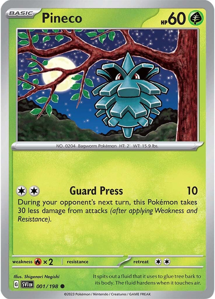 Pineco (001/198) [Scarlet & Violet: Base Set] Pokémon