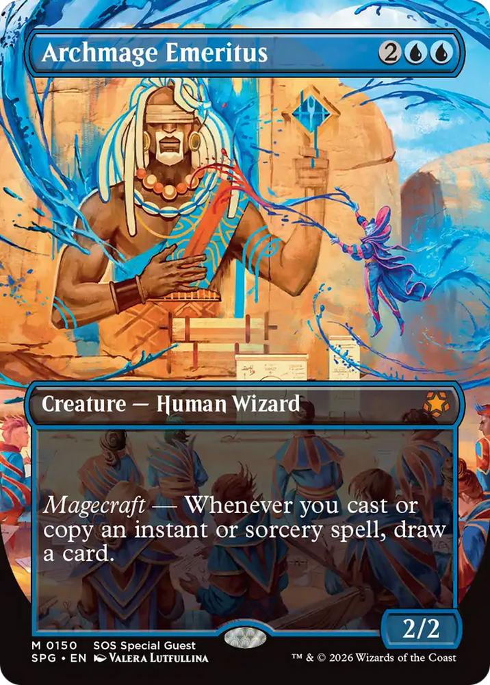 Archmage Emeritus (Borderless) [Secrets of Strixhaven Special Guests] Magic: The Gathering
