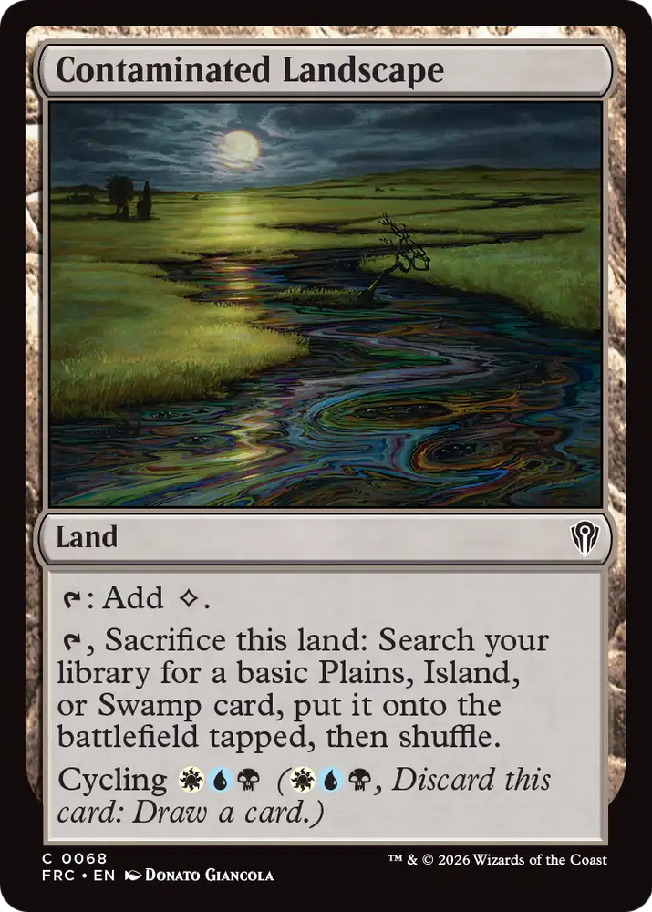 Contaminated Landscape [Reality Fracture Commander] Magic: The Gathering