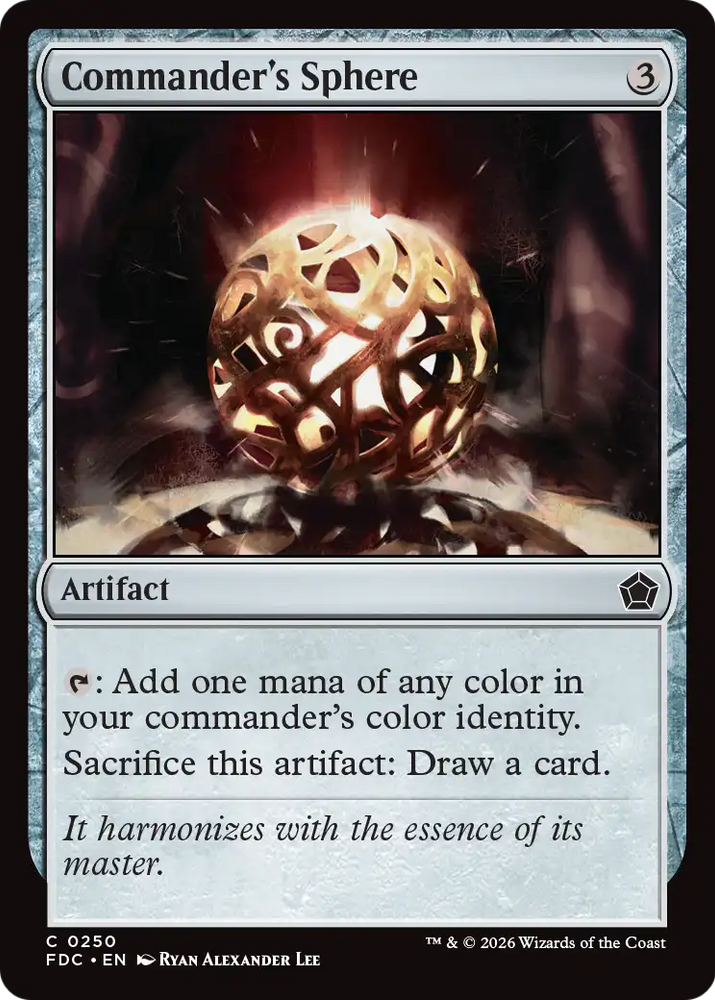 Commander's Sphere [Foundations Commander] Magic: The Gathering