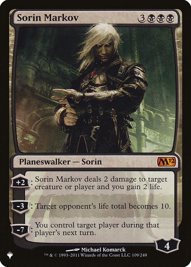 Sorin Markov [The List] Magic: The Gathering