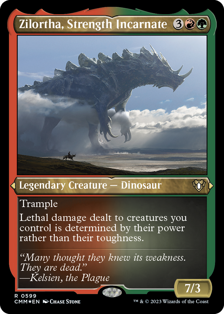 Zilortha, Strength Incarnate (Foil Etched) [Commander Masters] Magic: The Gathering