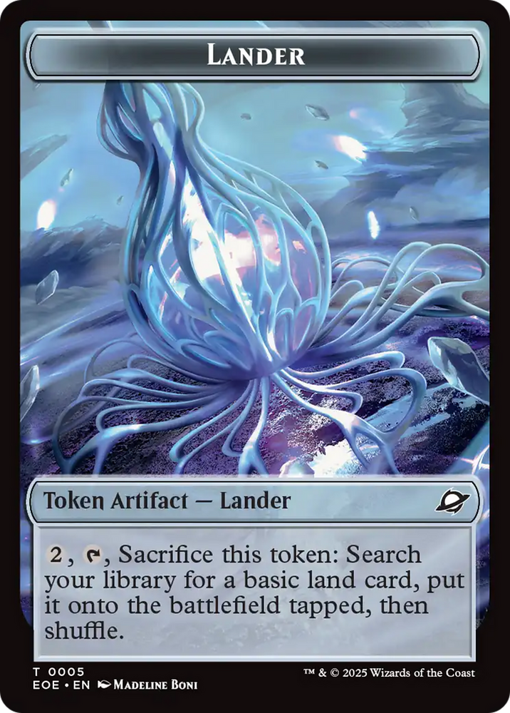 Drone // Lander (0005) Doubled-Sided Token [Edge of Eternities Tokens] Magic: The Gathering