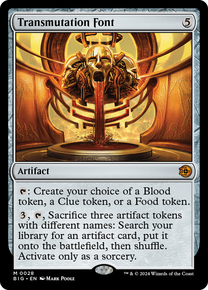 Transmutation Font [Outlaws of Thunder Junction: The Big Score] Magic: The Gathering