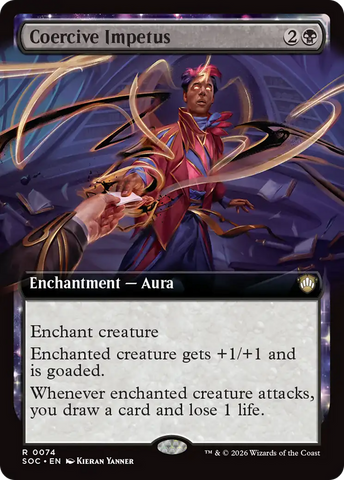 Coercive Impetus (Extended Art) [Secrets of Strixhaven Commander] Magic: The Gathering