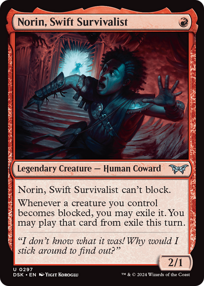 Norin, Swift Survivalist (0297) [Duskmourn: House of Horror] Magic: The Gathering