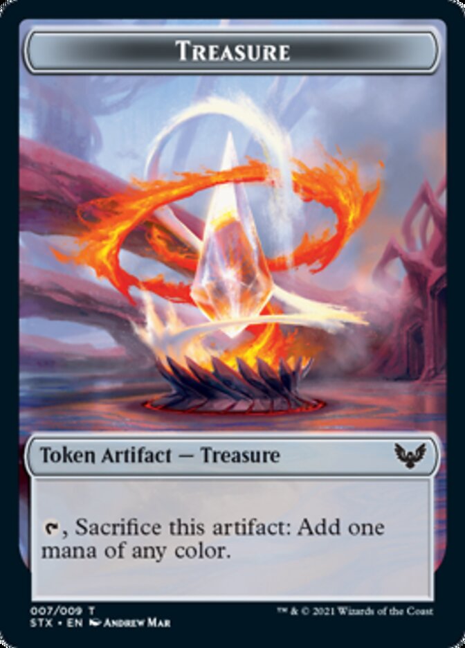 Elemental // Treasure Double-Sided Token [Strixhaven: School of Mages Tokens] Magic: The Gathering