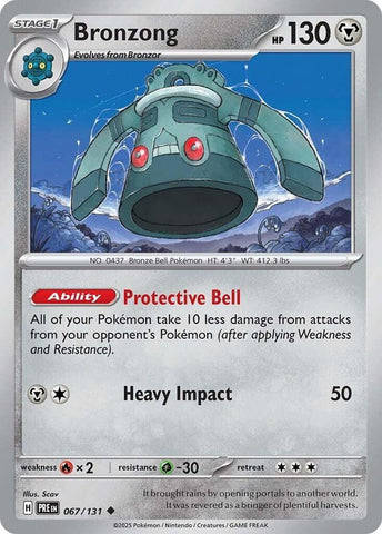 Bronzong (067/131) [Scarlet & Violet: Prismatic Evolutions] Pokémon