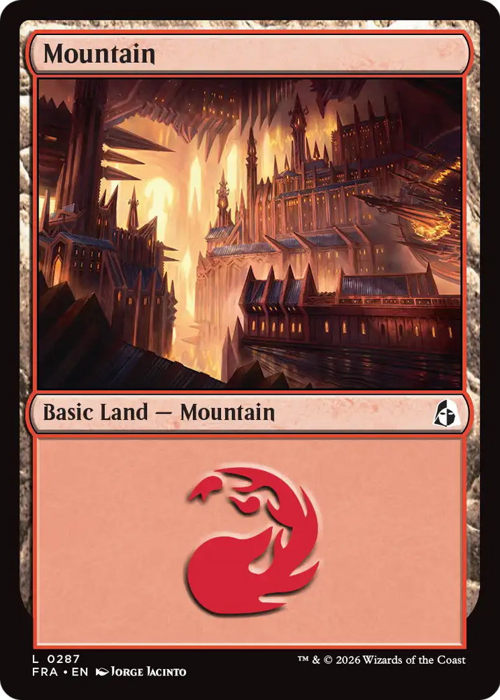 Mountain (0287) [Reality Fracture] Magic: The Gathering