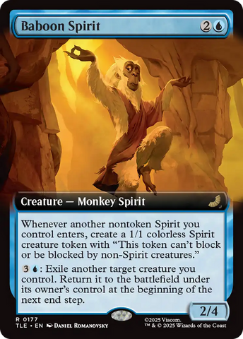 Baboon Spirit (Extended Art) [Avatar: The Last Airbender: Eternal-Legal] Magic: The Gathering