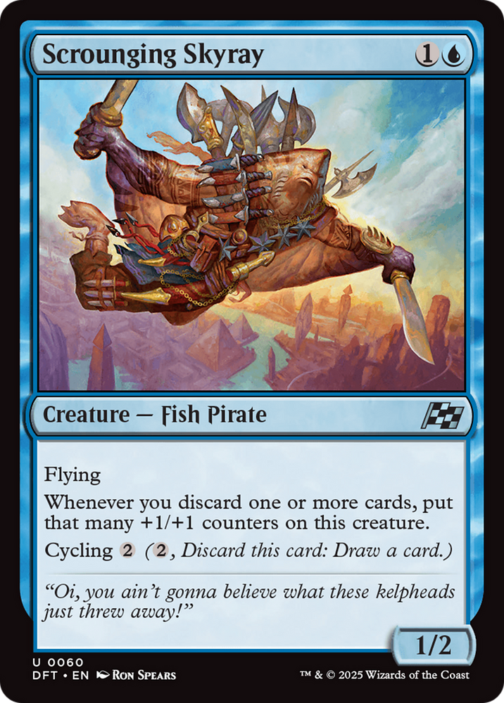 Scrounging Skyray [Aetherdrift] Magic: The Gathering