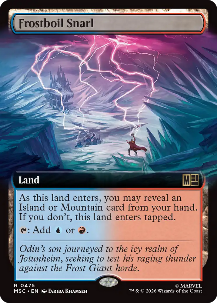 Frostboil Snarl (Extended Art) [Marvel Super Heroes Commander] Magic: The Gathering