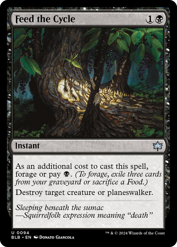 Feed the Cycle [Bloomburrow] Magic: The Gathering