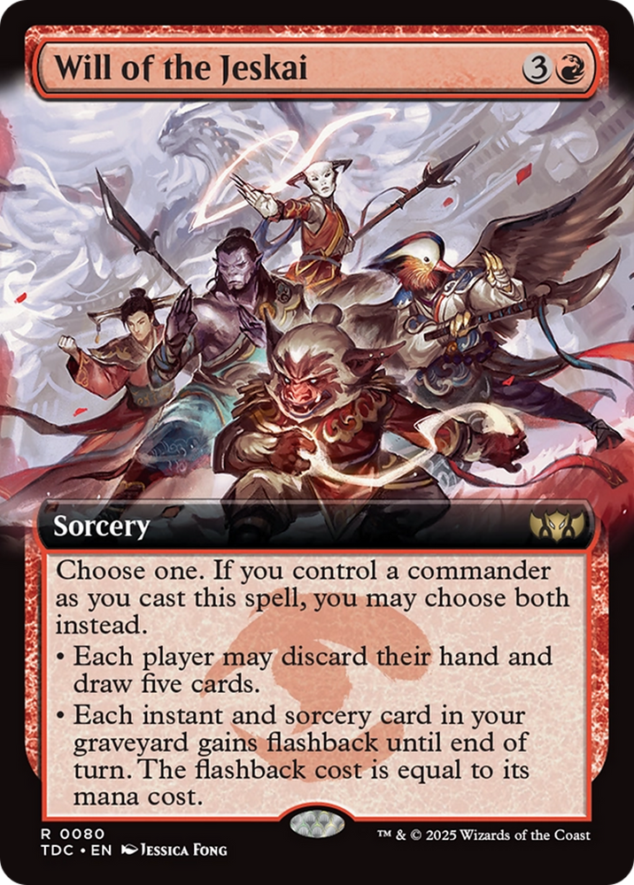 Will of the Jeskai (Extended Art) [Tarkir: Dragonstorm Commander] Magic: The Gathering