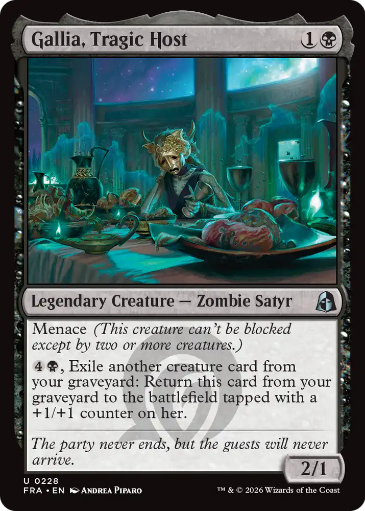 Gallia, Tragic Host [Reality Fracture] Magic: The Gathering