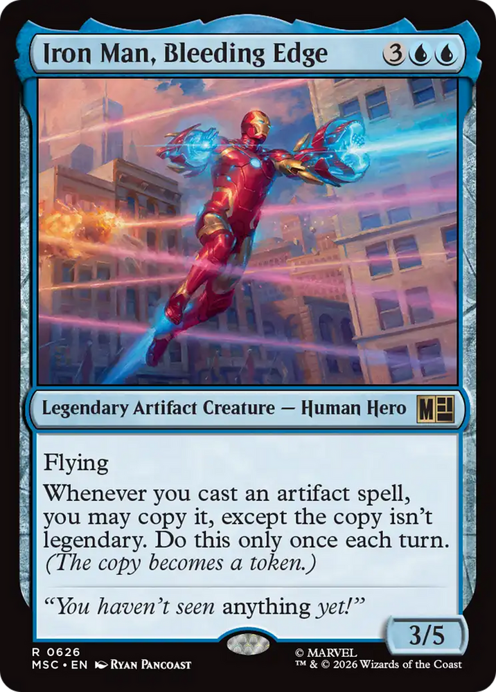 Iron Man, Bleeding Edge [Marvel Super Heroes Commander] Magic: The Gathering