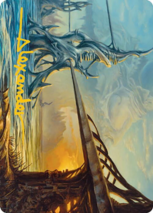 Razortide Bridge Art Card (Gold-Stamped Signature) [Modern Horizons 2 Art Series] Magic: The Gathering