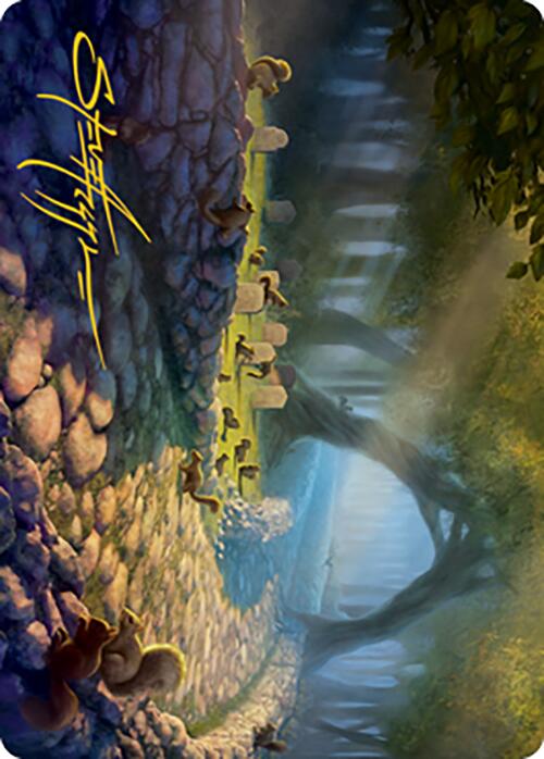 Squirrel Sanctuary Art Card (Gold-Stamped Signature) [Modern Horizons 2 Art Series] Magic: The Gathering