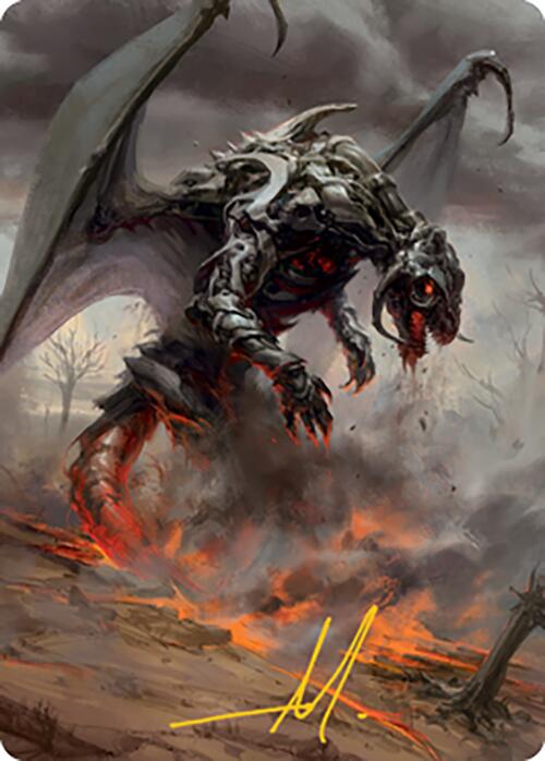 Scion of Draco Art Card (Gold-Stamped Signature) [Modern Horizons 2 Art Series] Magic: The Gathering