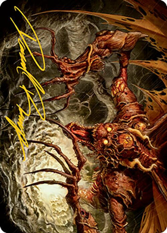 Archfiend of Sorrows Art Card (Gold-Stamped Signature) [Modern Horizons 2 Art Series] Magic: The Gathering