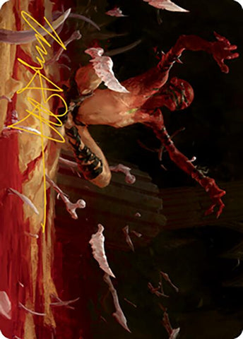 Bone Shards Art Card (Gold-Stamped Signature) [Modern Horizons 2 Art Series] Magic: The Gathering