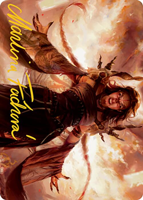Dragon's Rage Channeler Art Card (Gold-Stamped Signature) [Modern Horizons 2 Art Series] Magic: The Gathering