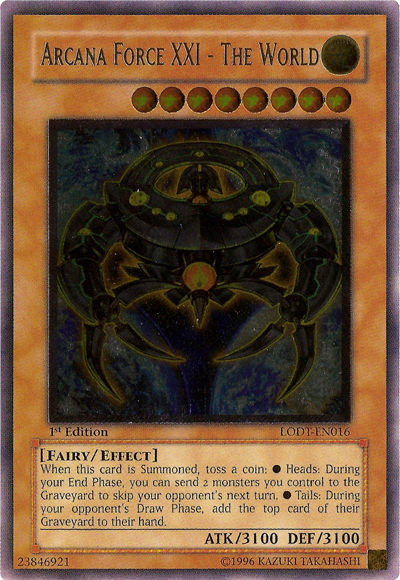 Arcana Force XXI - The World [LODT-EN016] Ultimate Rare Yu-Gi-Oh!