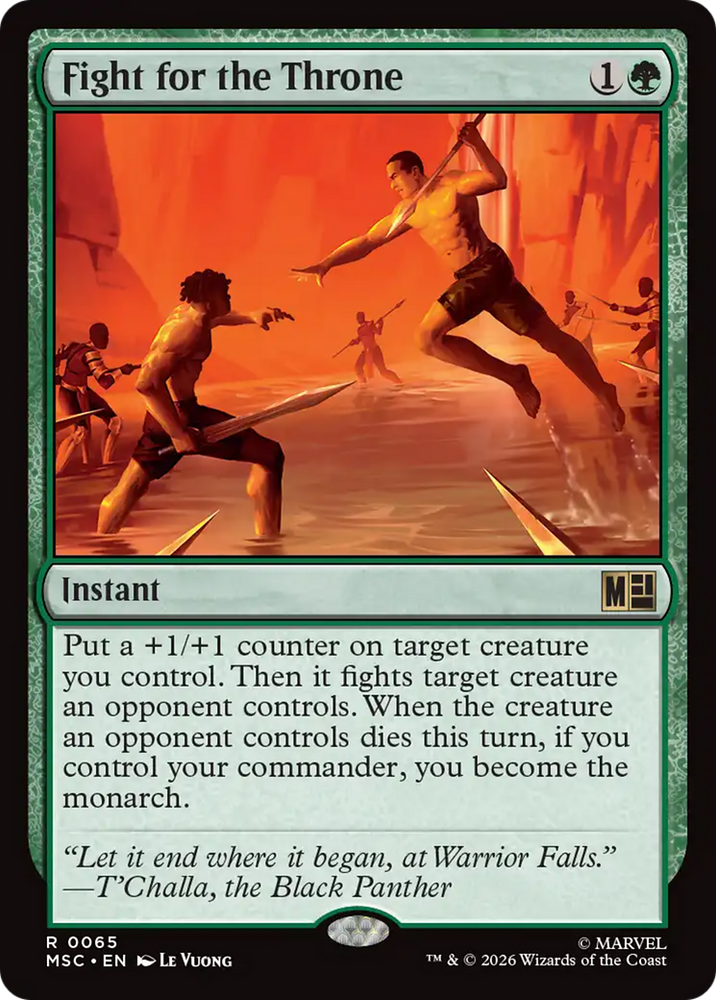 Fight for the Throne (Surge Foil) [Marvel Super Heroes Commander] Magic: The Gathering