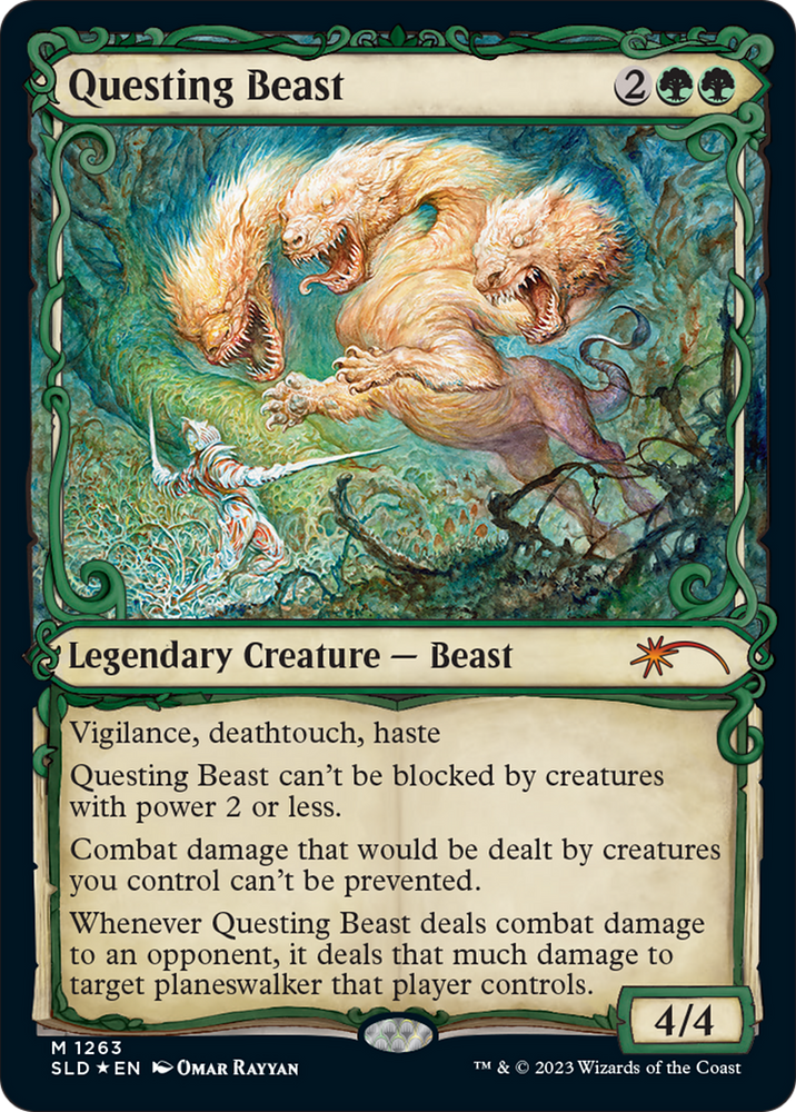 Questing Beast (Halo Foil) [Secret Lair Drop Series] Magic: The Gathering